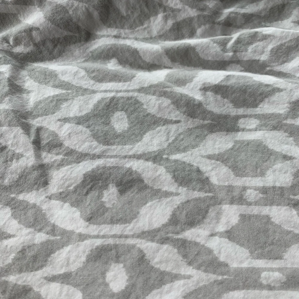 Pottery Barn Kids Gray Ikat Crib Sheet